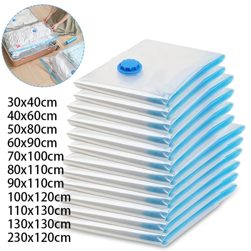 Vacuum Storage Bags for Clothes & Bedding