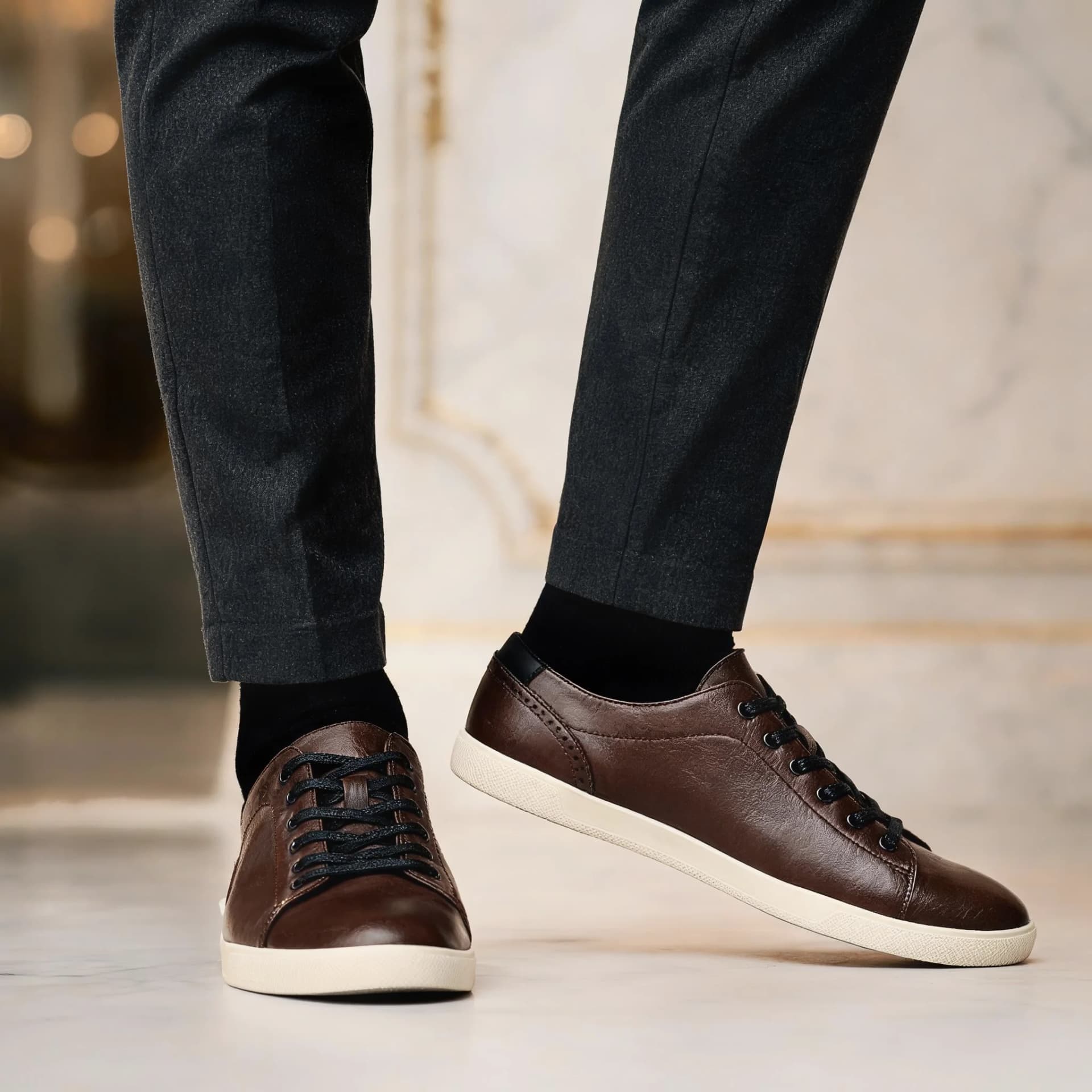 Sneakers Men Lightweight Fashion Casual Breathable Sneakers Male
