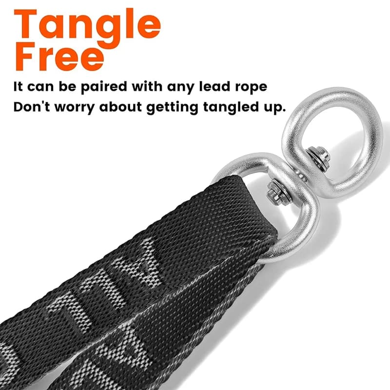 Dual Dog Leash Coupler with 360° Swivel