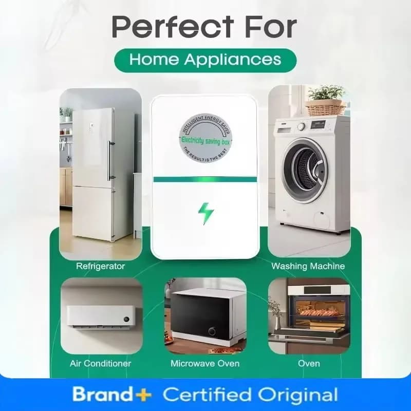 Home Pro Power Energy Saver with Stable Voltage US/UK/EU Plug - Household Electricity Energy Efficient Device Amagi