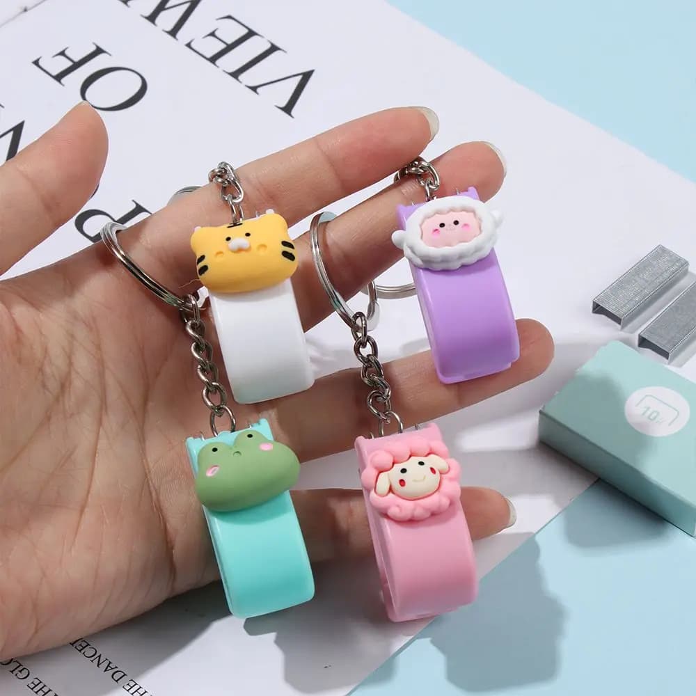 Mini Stapler with Document Clips and Paper Clips Set