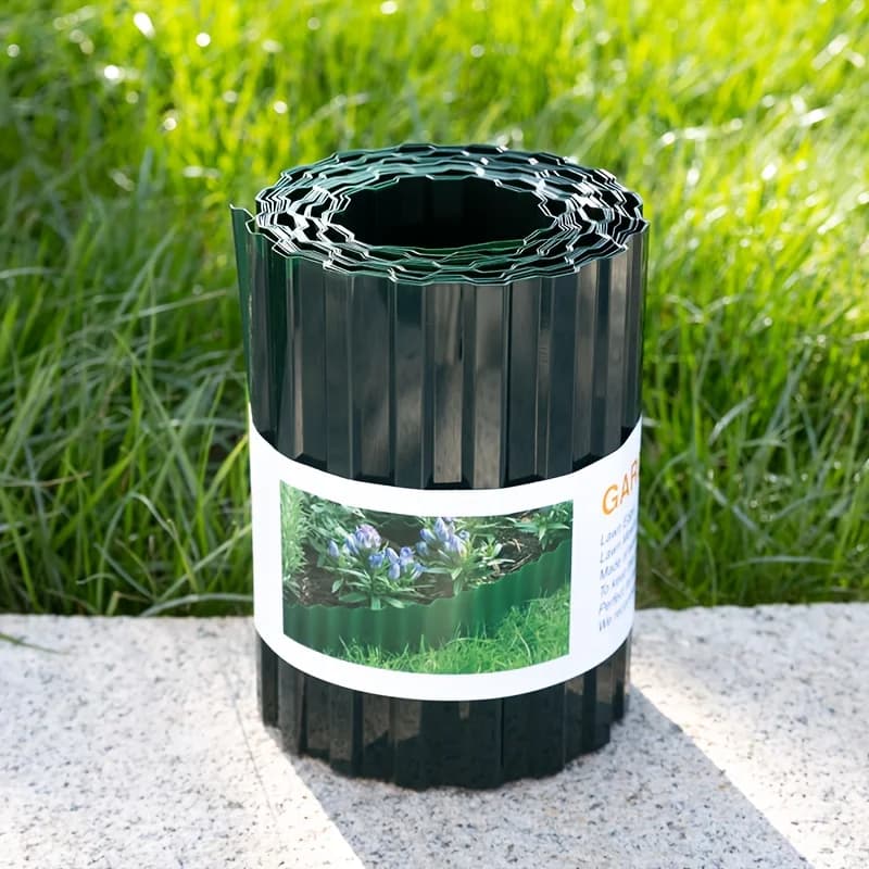 Garden Grass Lawn Edge Border Fence Path Flexible Lawn Edging Border Fence Green Outdoor Landscape Garden Decor 10cm x 9M