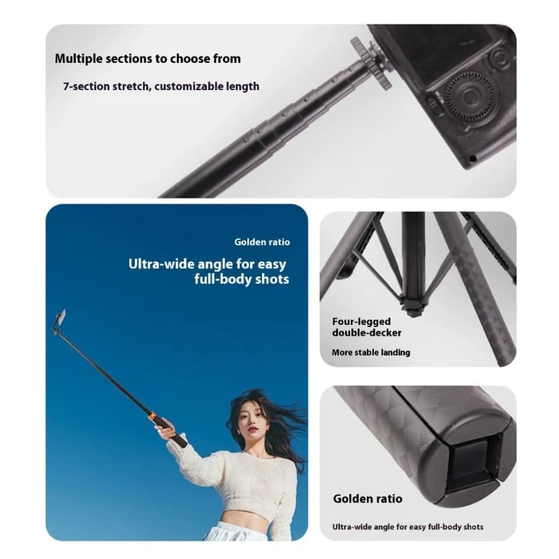 Adjustable 4-Leg Phone Tripod