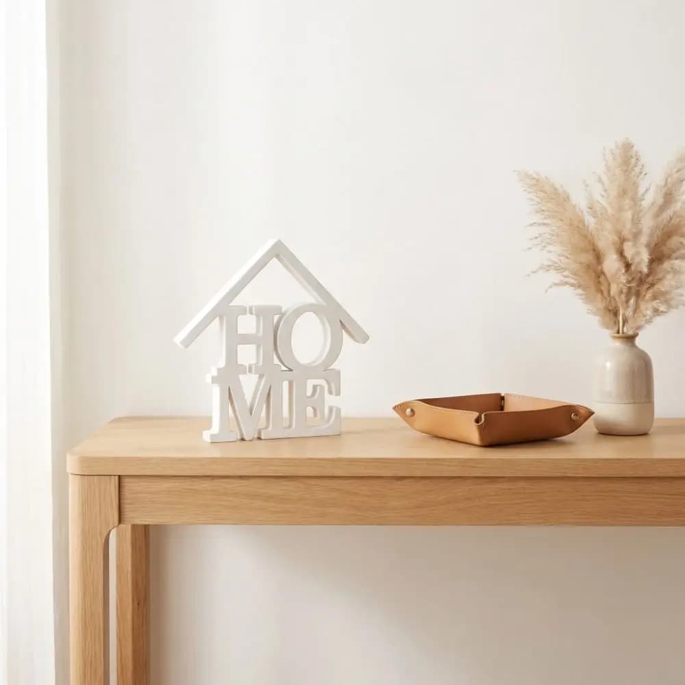 Creative House-Shaped Home Ornaments Geometric Letter Simple Desktop Decoration 3D Printed Home Decor Housewarming