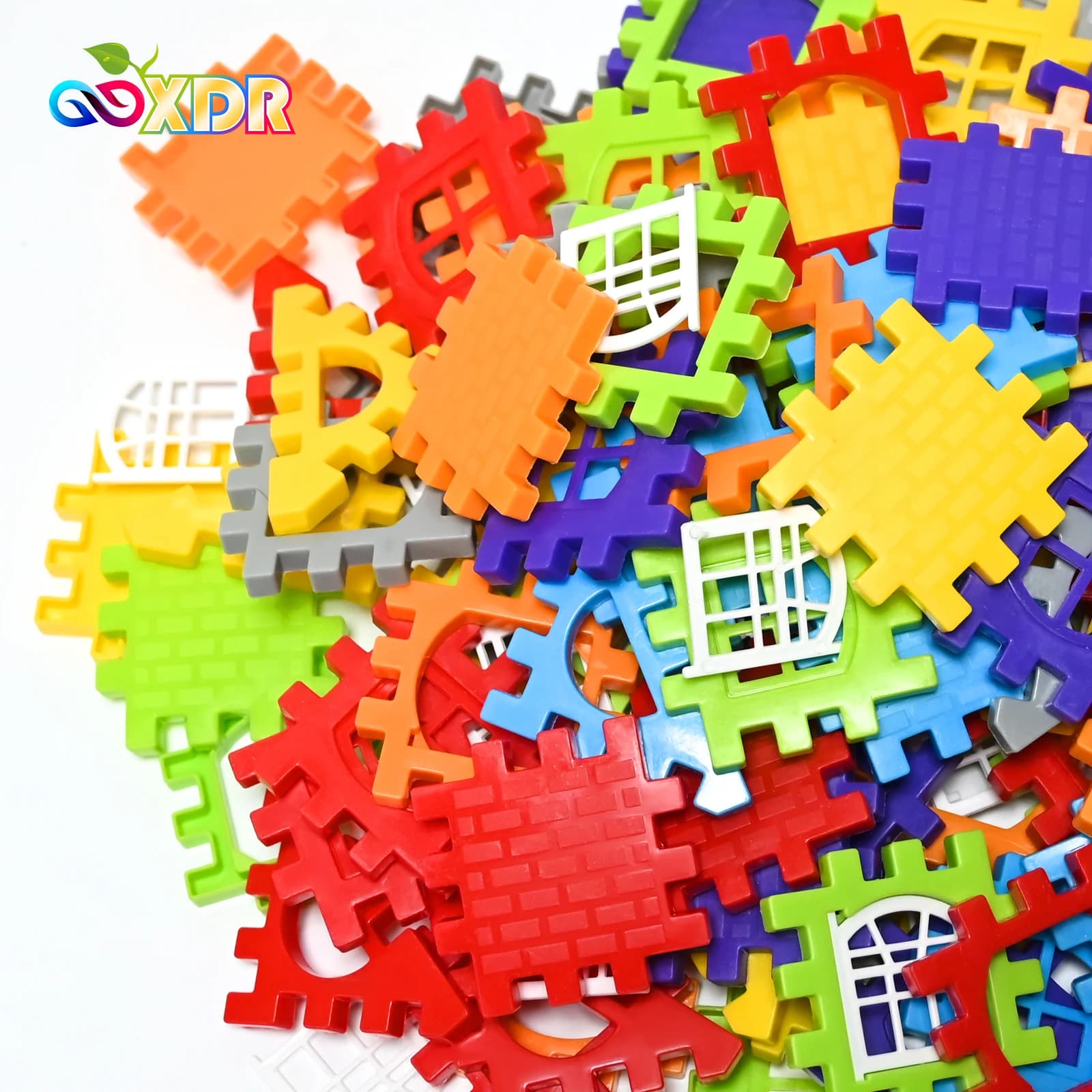 Colorful Building Block House Construction Set