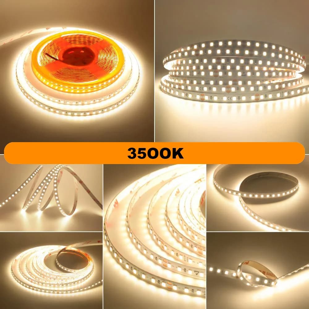 LED Strip Light 2835 24V 5m 10m RA98 2700K 3000K 3500K 4000K 5000K 6000K Flexible Tape Stripe Super Bright 120LED Home Lighting
