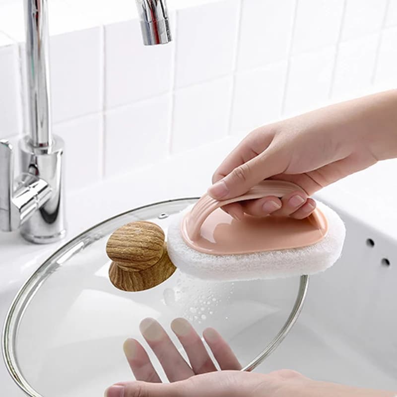 Kitchen Cleaning Brush Bathroom Toilet Glass Wall Bathtub Cleaner Sponges Scouring Brushes Ceramic Window Slot Cleaning Tools