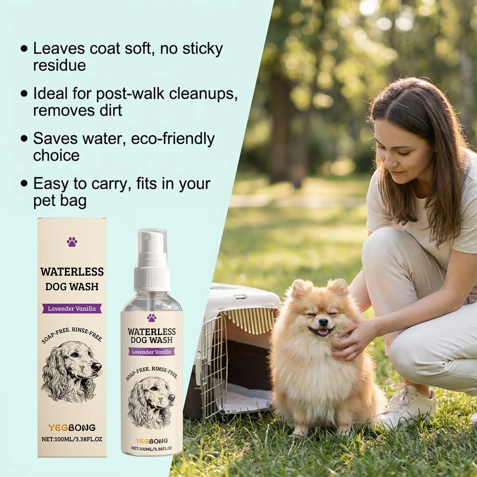 Waterless Dog Shampoo Spray