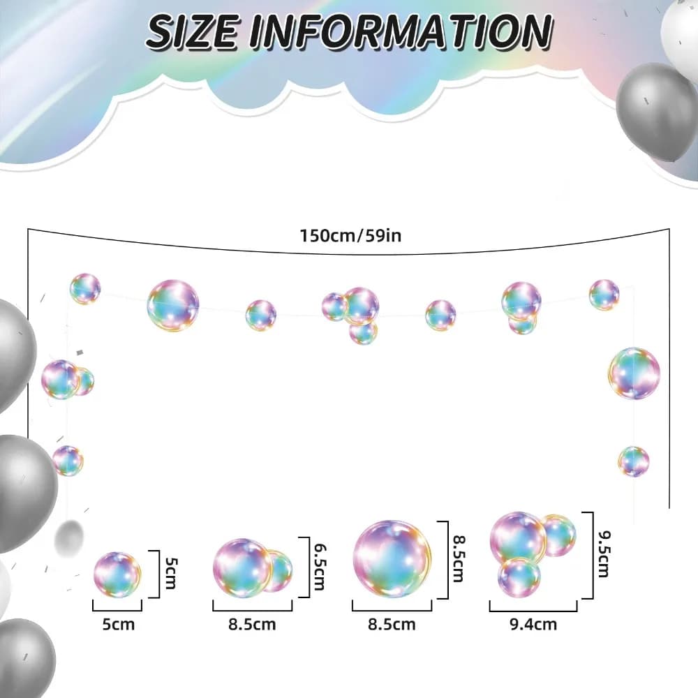 Bubble Garland Party Streamer Decoration