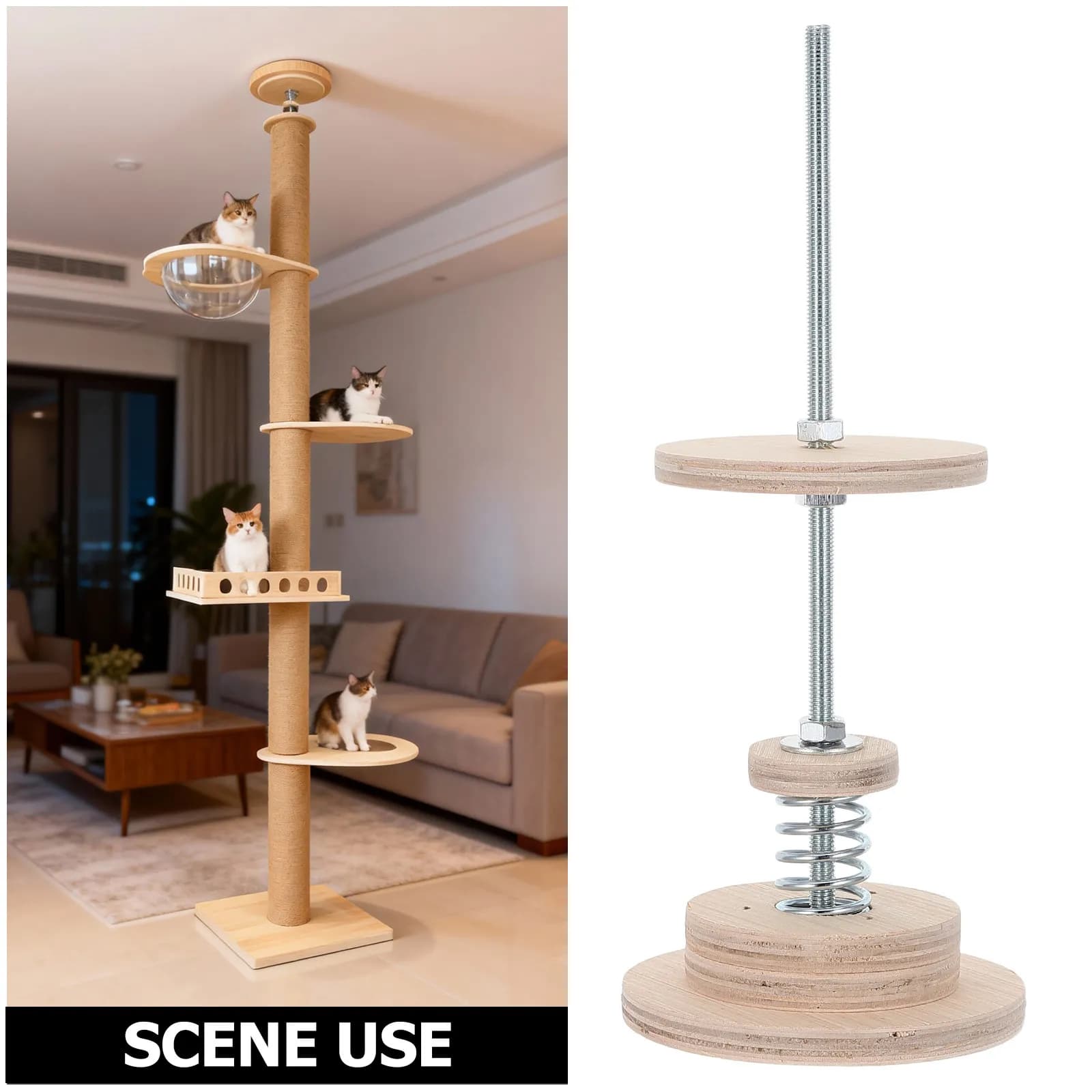 Cat Tree Ceiling Mount Stabilizer Bracket