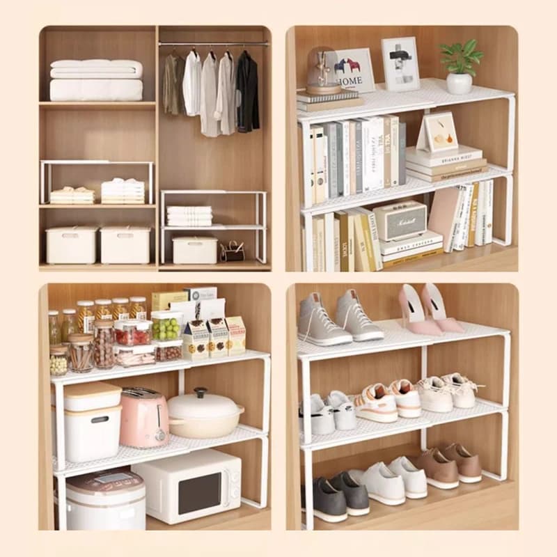 Telescopic Closet Shelf Divider Organizer