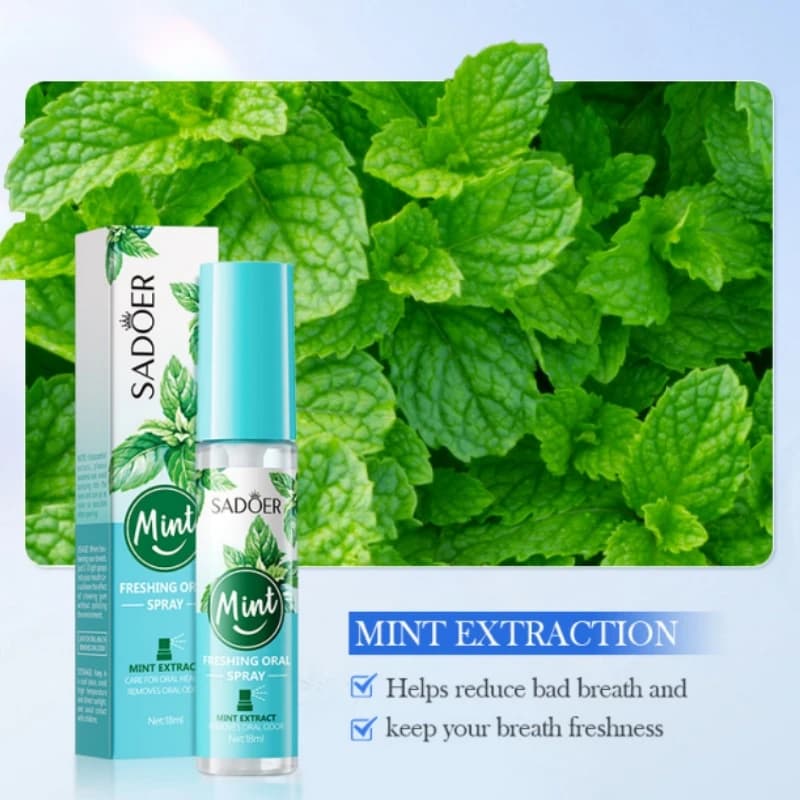 Mint and Peach Breath Freshening Spray