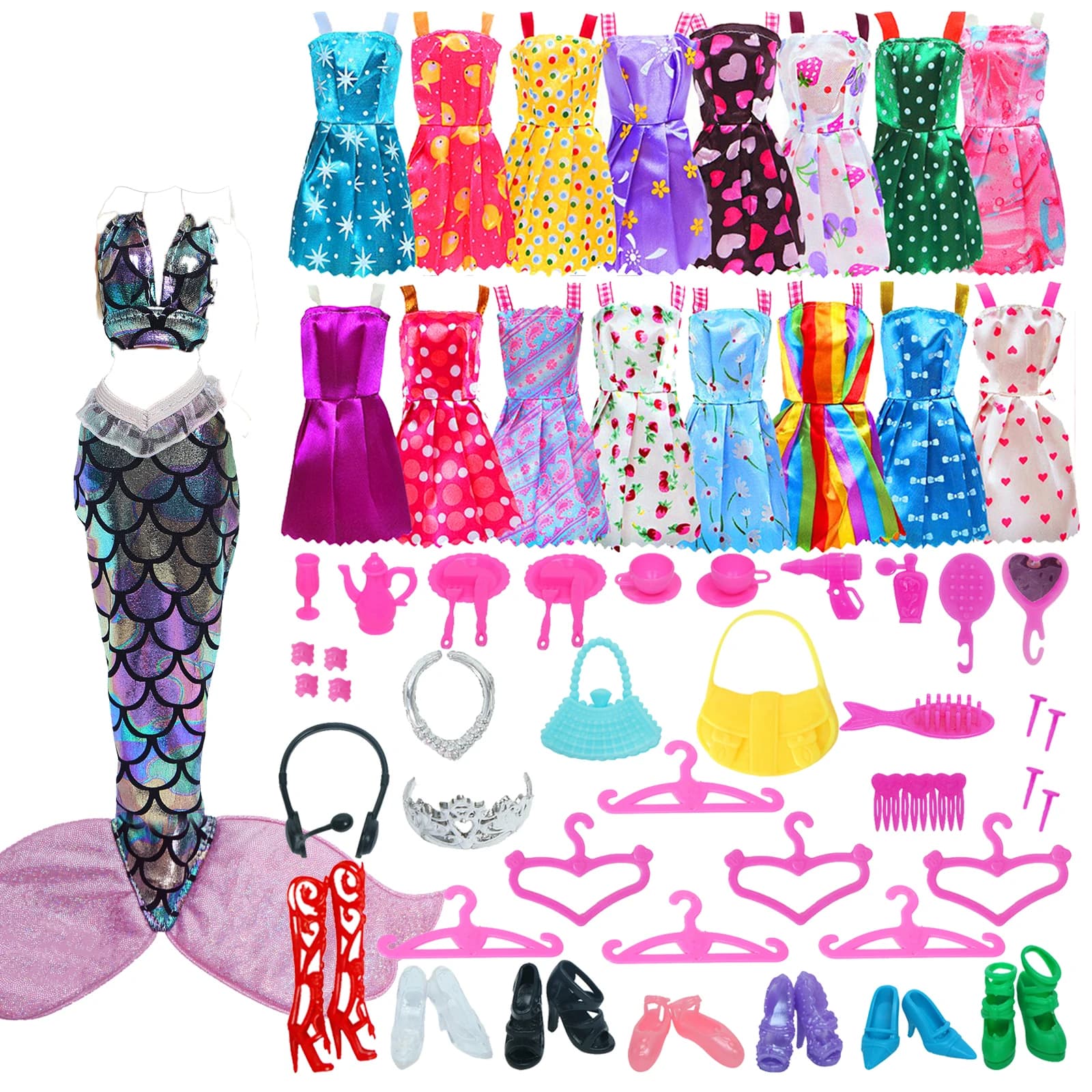Doll Accessories Bundle 53 Piece Set