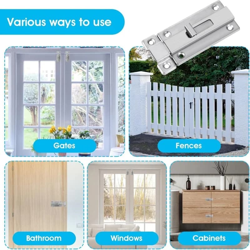 Stainless Steel Double-Ended Door Bolt