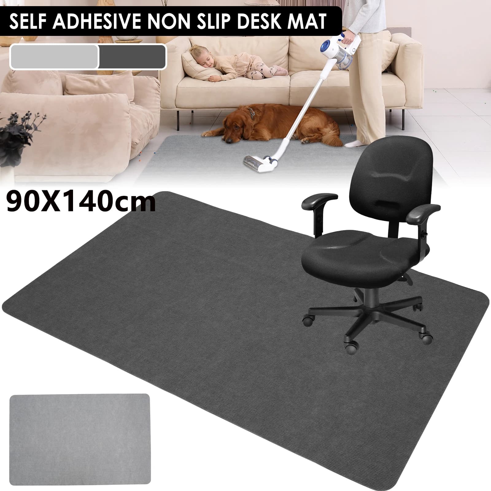Office Rolling Chair Mat Anti-Slip Floor Protector