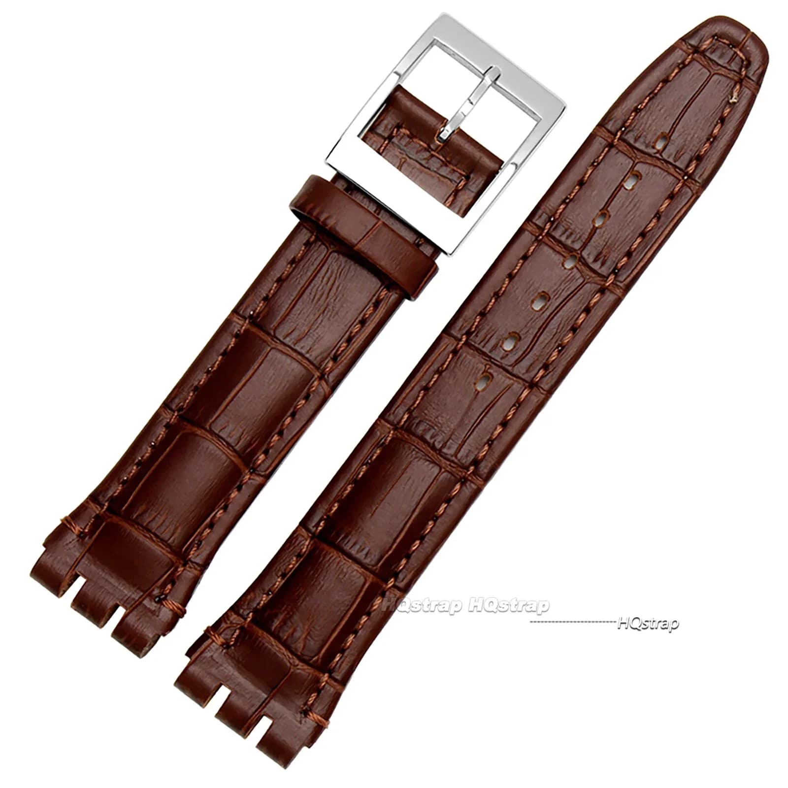 Genuine Leather Watch Strap for Swatch