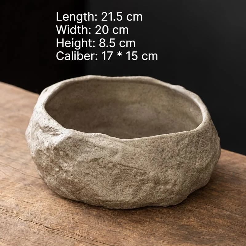 Ceramic Stone Texture Flower Pot