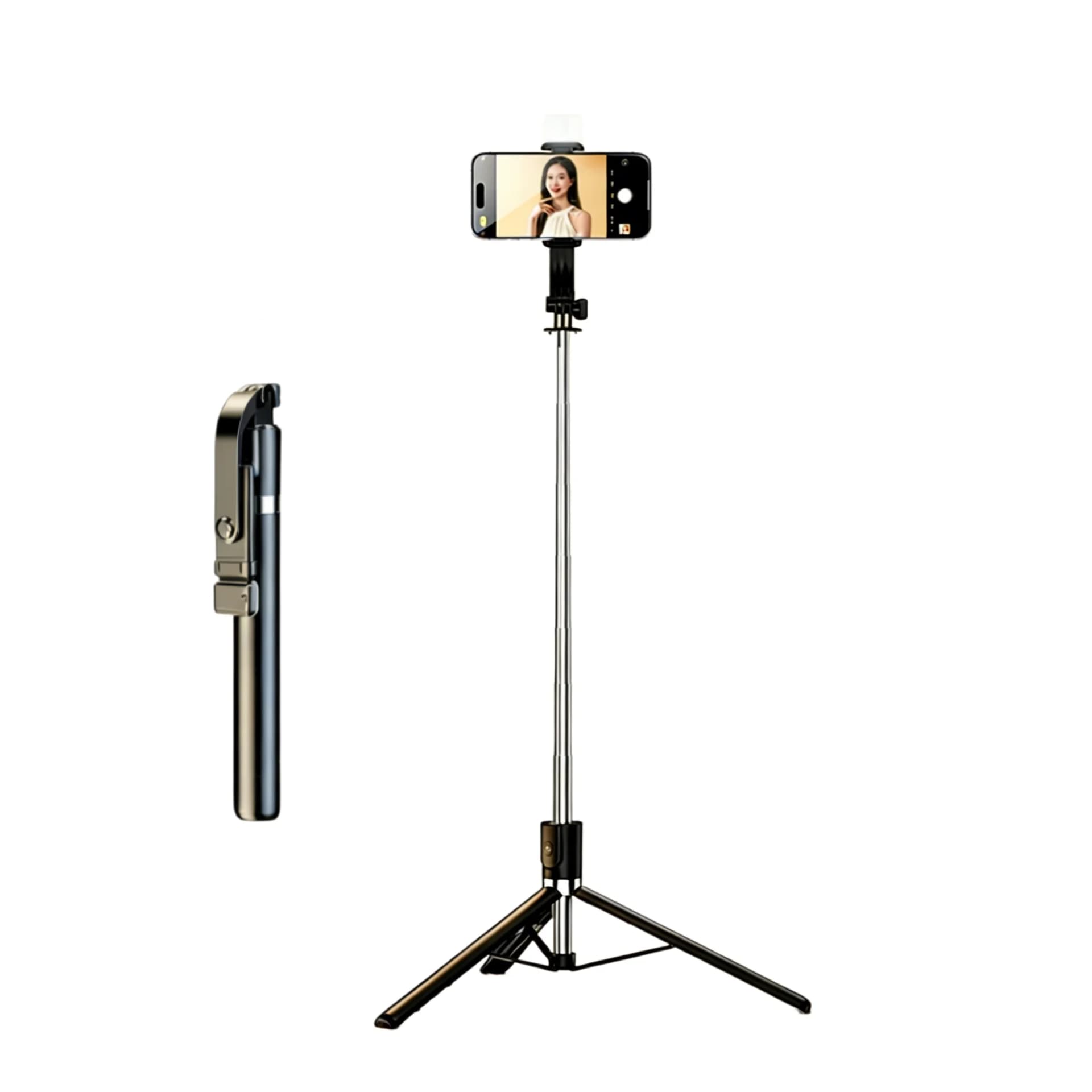 Mobile Phone Tripod Selfie Stick with Flexible Legs