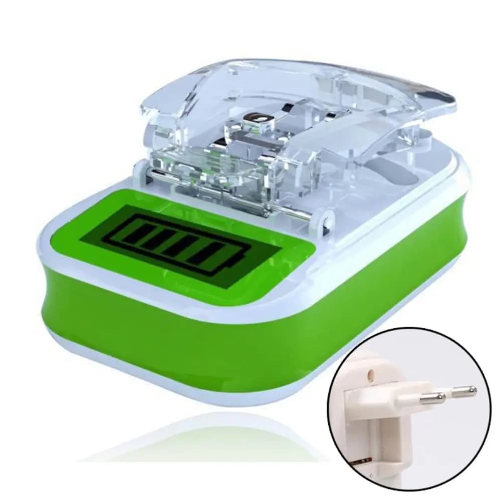 Portable Universal Battery Charger with LCD Display