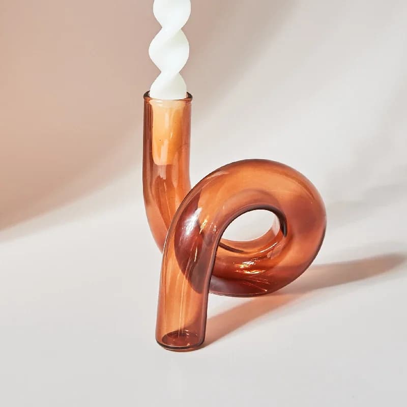 Curved Glass Vase