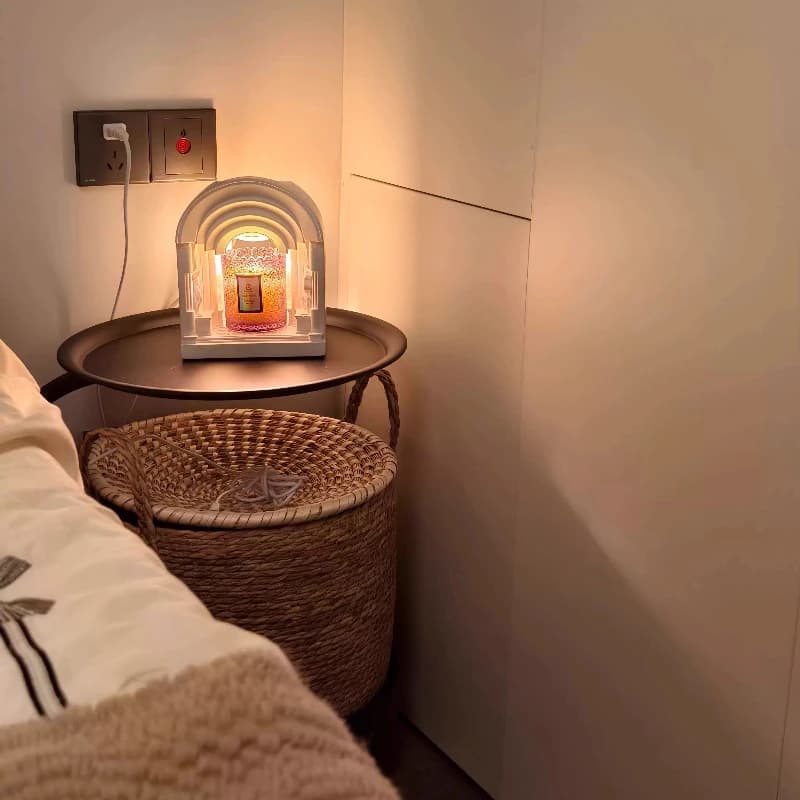 Simple Rattan Bedside Cabinet Storage Basket