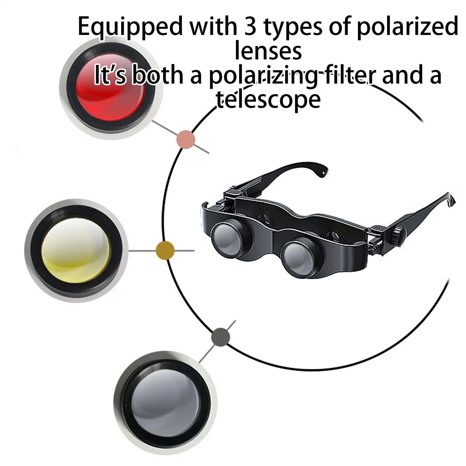 Night Vision Fishing Binoculars With Adjustable Focus