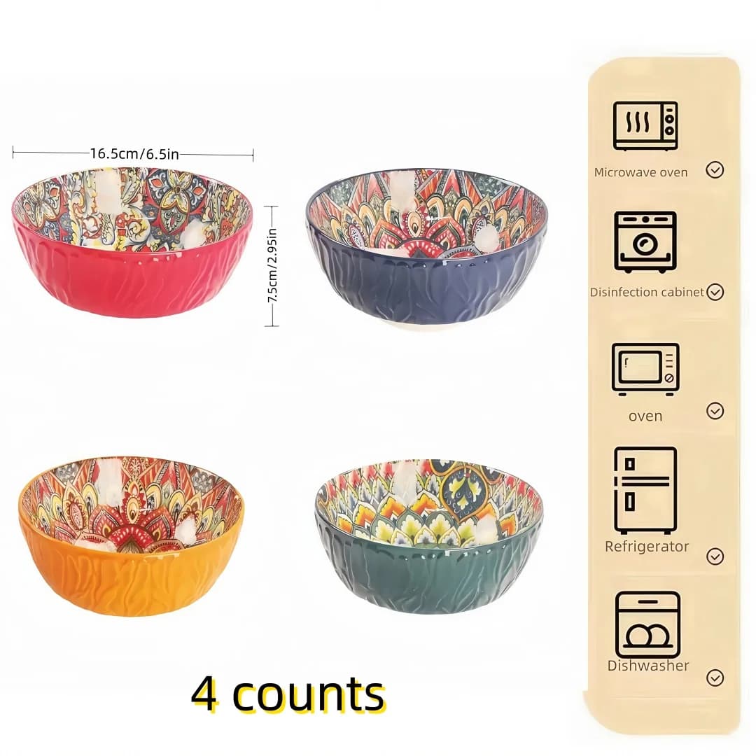 Bohemian Ceramic Bowl