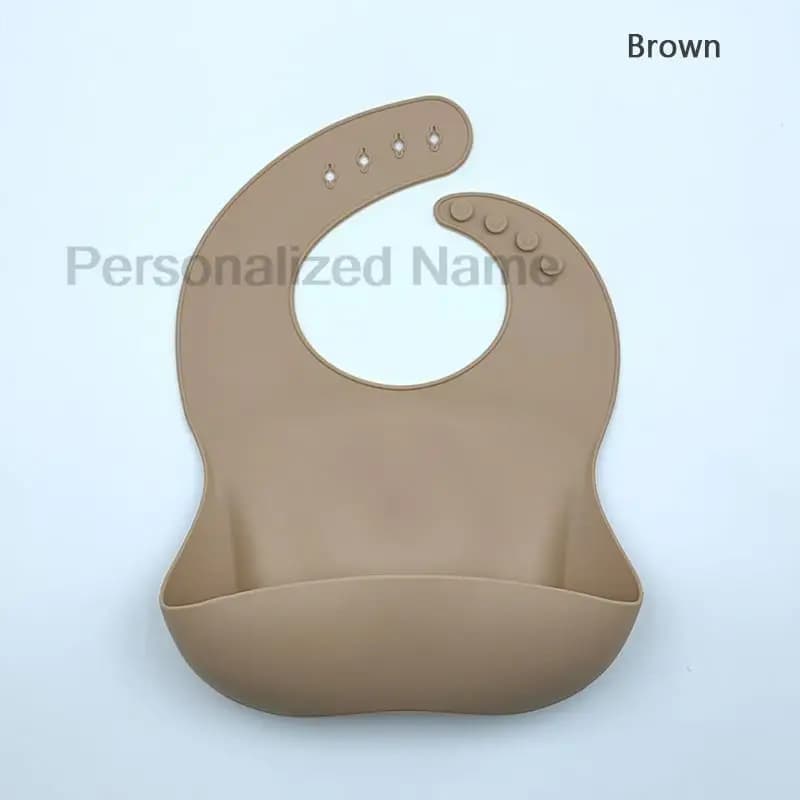 Silicone Baby Bib With Food Catcher Pocket