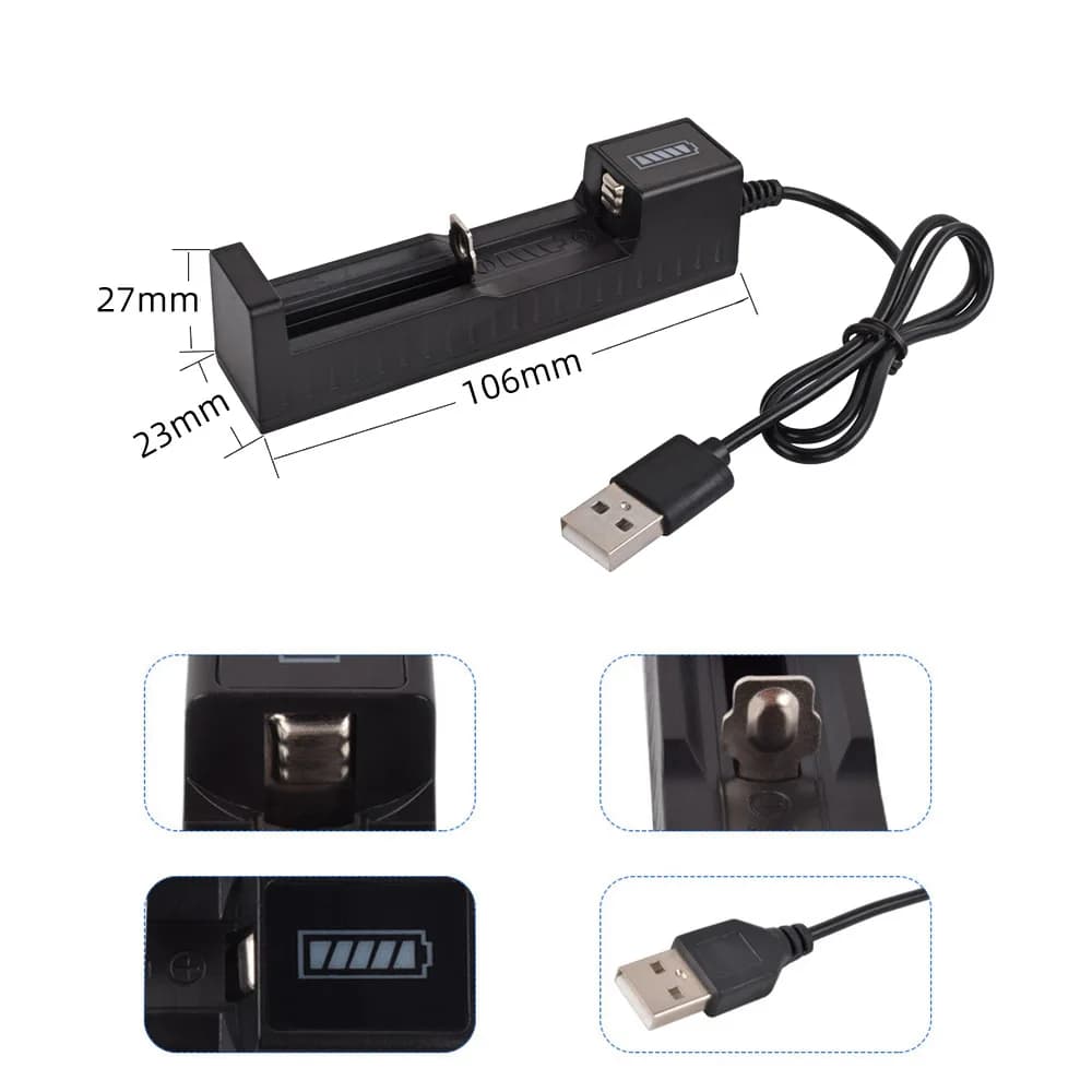 18650 Lithium Battery Charger
