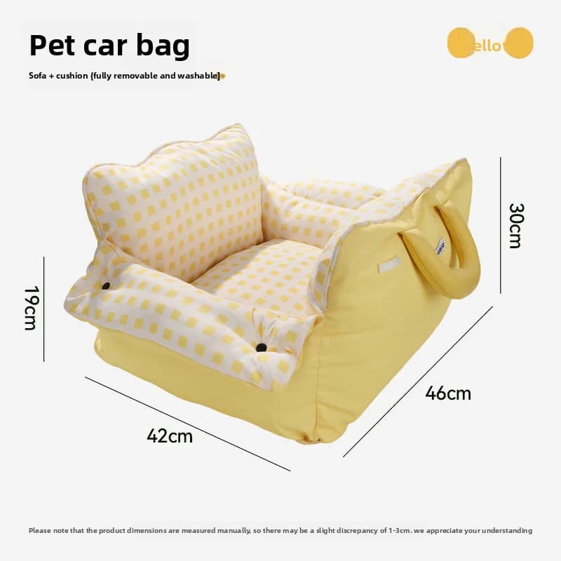Car Pet Booster Seat with Washable Cover