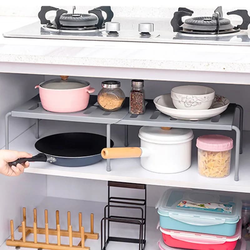 Retractable Kitchen Shelf Organizer