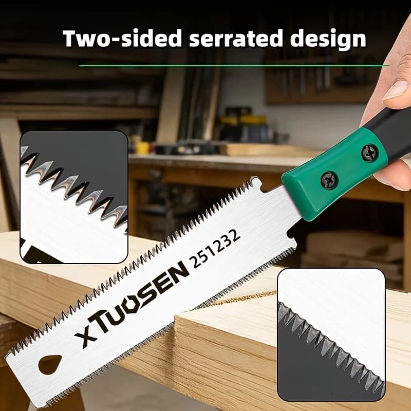 Hand Saw, Precision Jab Saw & Drywall Saw, Ergonomic Handle Hand Tools for Wood, Drywall, Plastic, DIY Cutting, Pruning