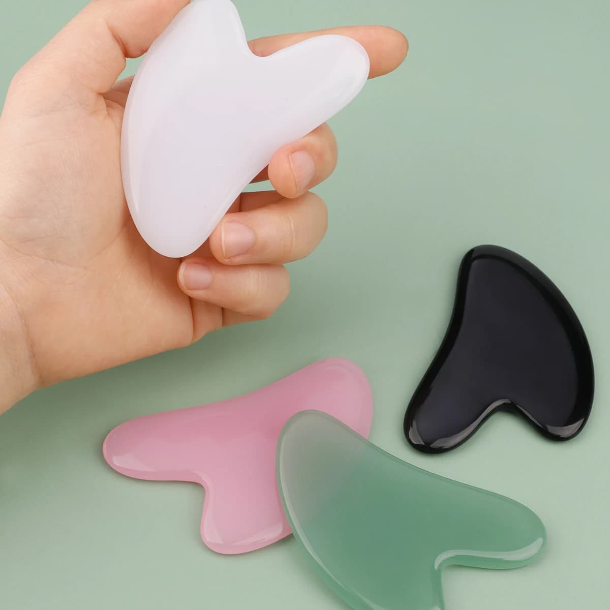Roller & Gua Sha, Face Roller, Facial Roller Skin Care Tools Massager Resin Facial Massage For Face, Eyes, Neck, Body