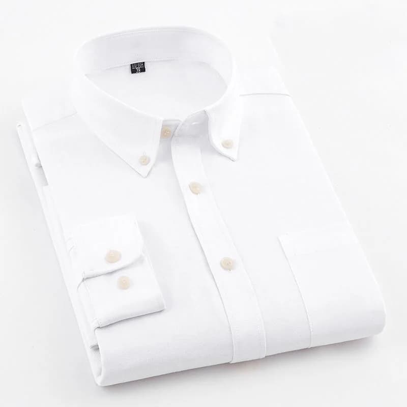 Men's Plaid Button-Down Casual Shirt