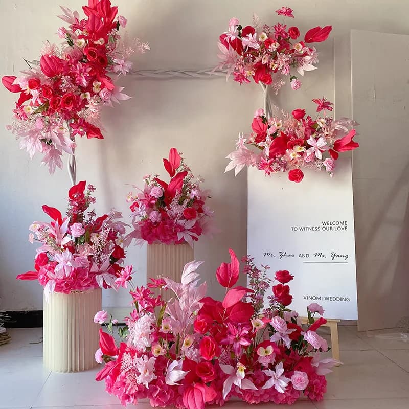 Artificial Wedding Arch Flower Arrangement Set