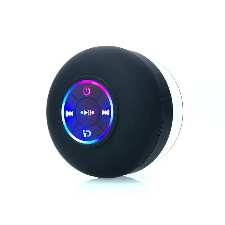 Bluetooth Shower Speaker Portable Wireless Mini Speaker with Mic Suction Cup IPX4 Water Resistant for Travel Pool River Floating