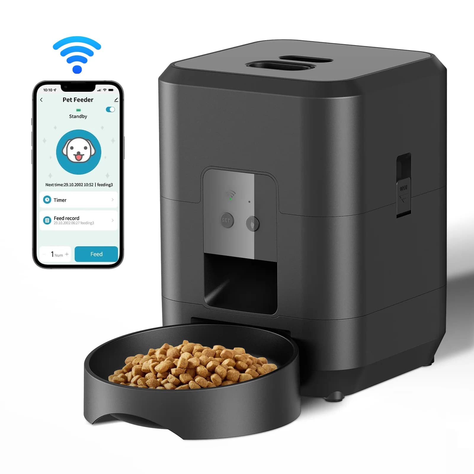 Automatic Pet Feeder with Timed Portions