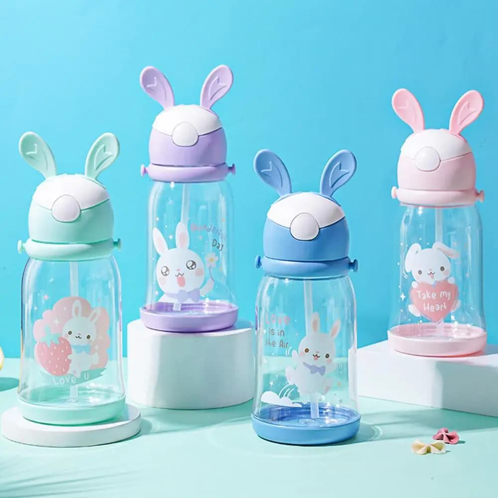 Kids Cartoon Sippy Cup with Straw
