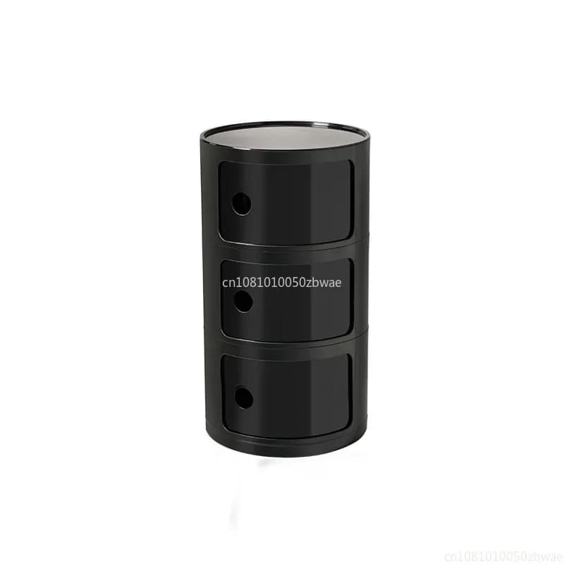 Nightstands Modular Bedside Table Round Large-capacity Storage Bedside Small Cabinet Bedroom Simple Storage Narrow Side Cabinet