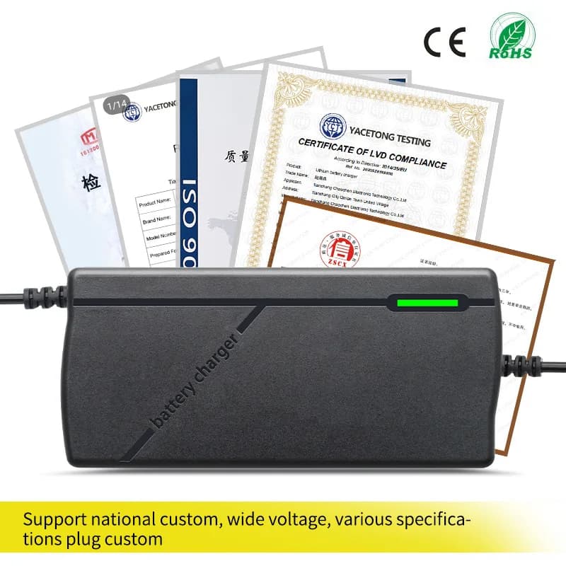 Multi-Voltage Lithium Battery Charger 36V-72V