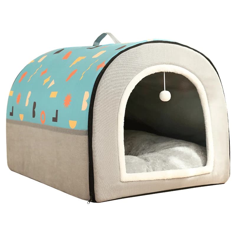 Large Dog Kennel Winter Warm Washable Pet Shelter