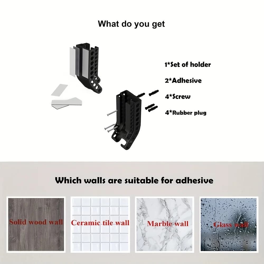 Wall-Mounted Battery Storage Organizer