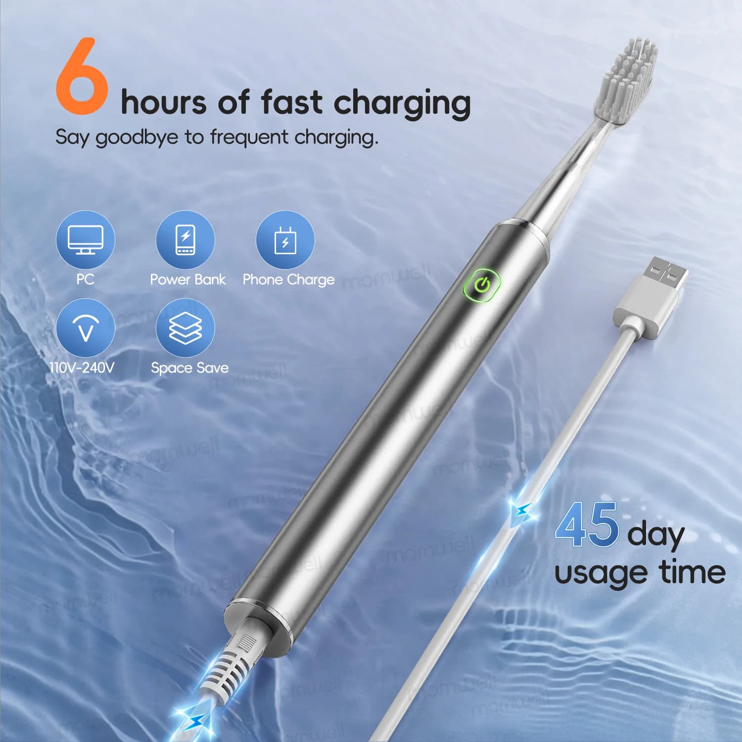 Electric Toothbrush for Women with DuPont Bristles