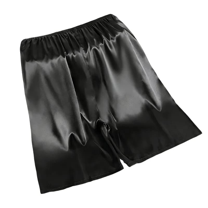 Men's Semi Sheer Silky Sleep Shorts