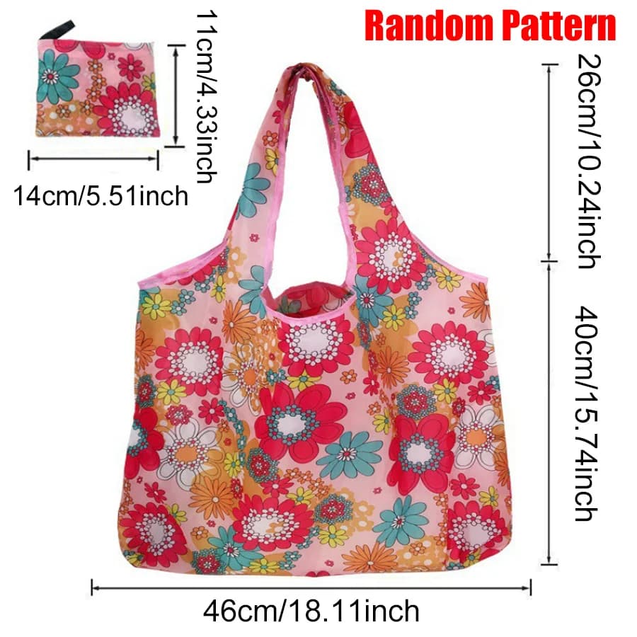 Reusable Shopping Tote Bags Set of 5