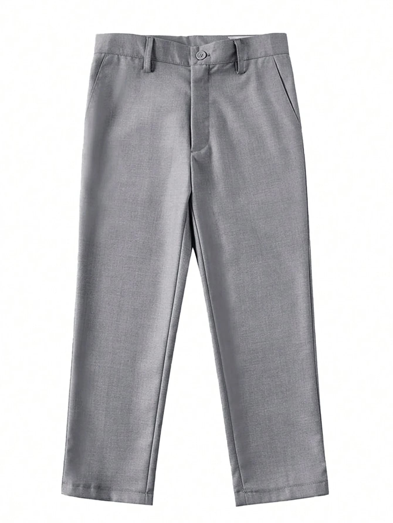 Boy Black Single Breasted School Uniform Pants