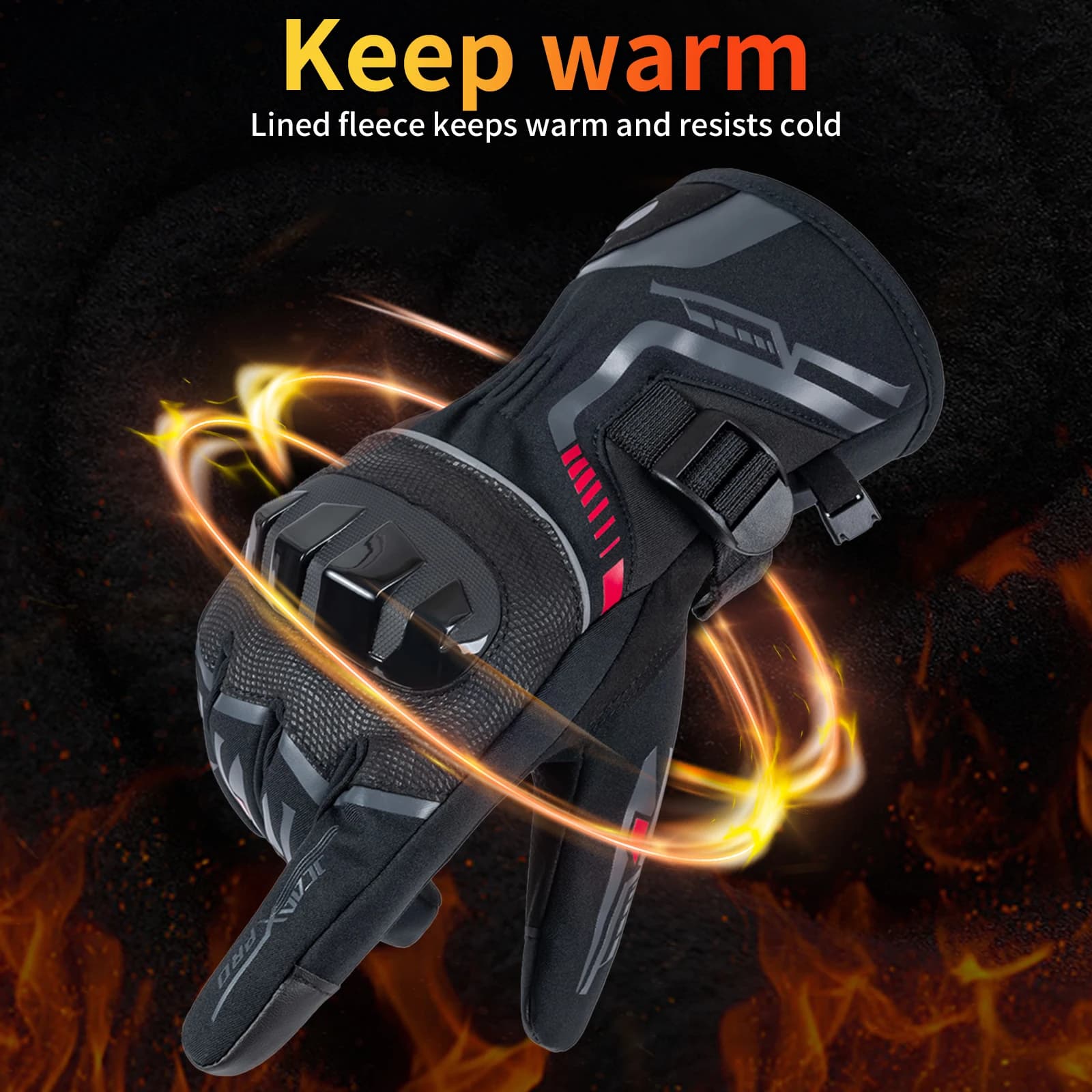 Winter Motorcycle Gloves Waterproof Touchscreen