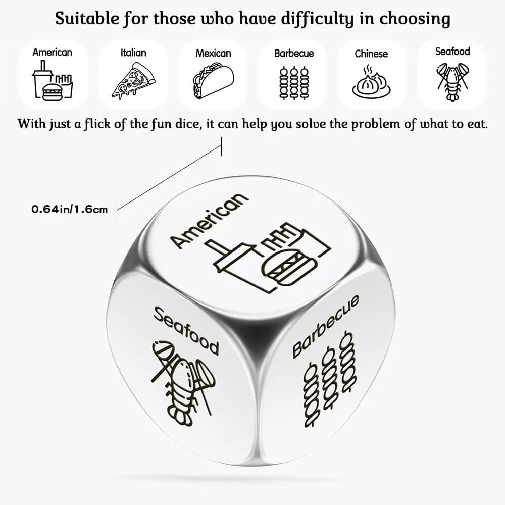 Stainless Steel Food Decision Dice