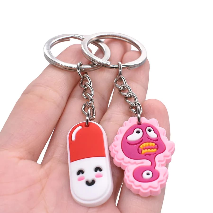 Cute Keychain Bulk Party Favors 10 Pack