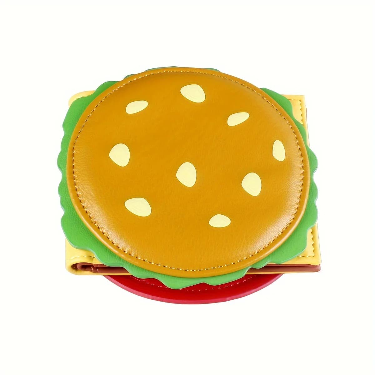 Crab Roe Burger Wallet, Hamburger Wallet, Men's and Women's Wallet, Rfid Anti-Theft Short Wallet, Small Money Clip